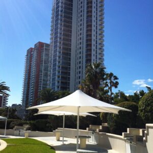 white skyspan umbrella
